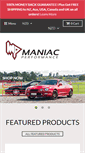 Mobile Screenshot of maniacperformance.com